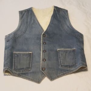 Big Smith Fuzzy lined Snap Vest